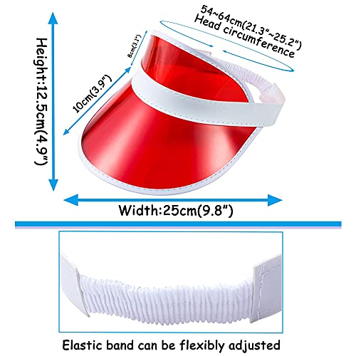 5 Pack Sun Visor Hats Women