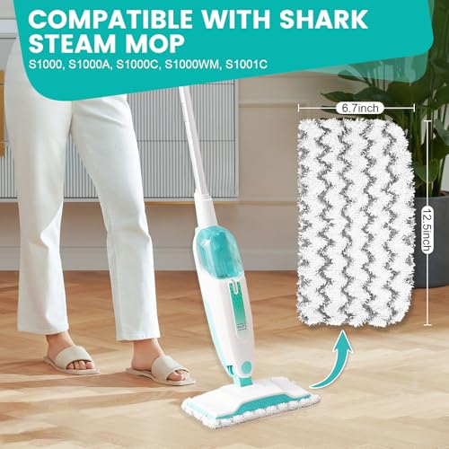 4PCS Reusable Microfibre Pads For Shark Steam Mop