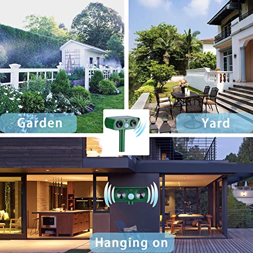 1 Pack Solar Ultrasonic Animal Repeller 2026