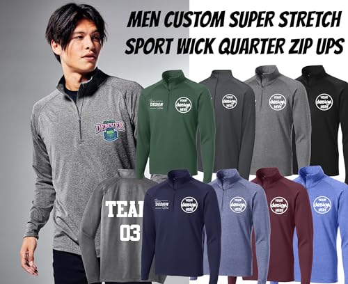 Personalized Quarter Zip Sweatshirt Hoodies