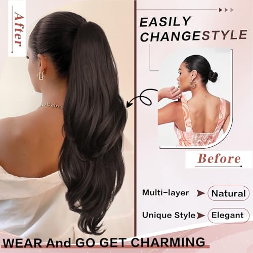 Ponytail Extension With Hair Tie 24 Inch